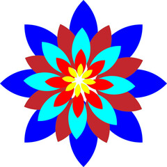 Fototapeta premium abstract colorful flower