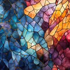 Stained Glass Background Wallpaper