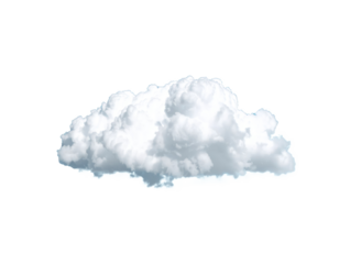 cloud floating isolated on transparent png