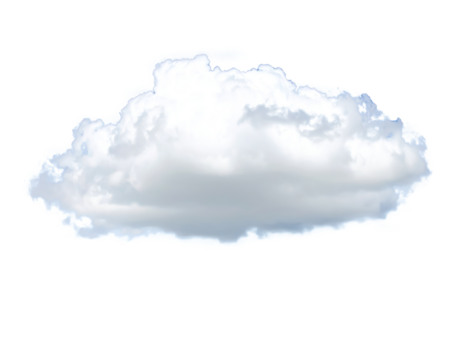cloud floating isolated on transparent png - Powered by Adobe