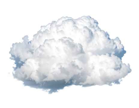 cloud floating isolated on transparent png - Powered by Adobe