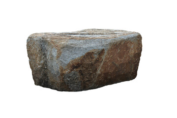 Rock isolated transparency background.