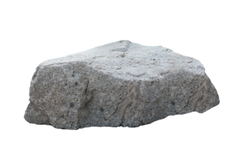 Rock isolated transparency background.