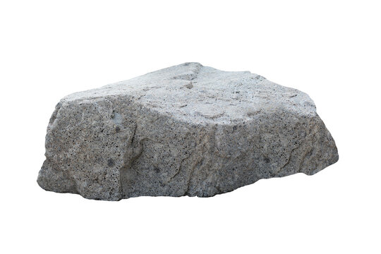 Rock isolated transparency background.