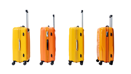 Stylish Luggage Collection Modern Hard Shell Suitcases Travel Essentials for Vacation