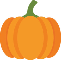 Orange pumpkin autumn harvest fall season graphic design element fresh produce vegetable vector