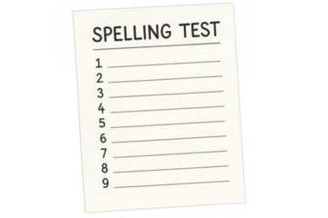 Spelling test document with blank lines