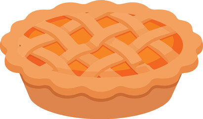 Sweet peach cobbler dessert delicious baked fruit pastry dessert culinary food photography vector
