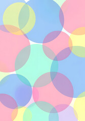 Obraz premium Abstract Pastel Circles Background Design