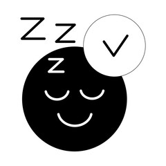 Enhancing Sleep Quality to Alleviate Anxiety Vector Icon Illustration