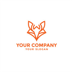 fox head logo, or wolf head logo, or letter W fox head, or letter W wolf head