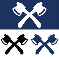 Crossed axes icon set in various color combinations Vector.