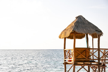 beach hut on the beach