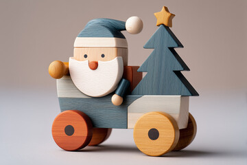 Christmas and New Year wooden children's toys