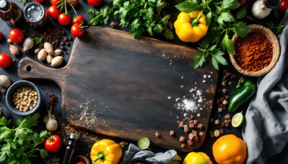 Fresh Ingredients for Cooking with Natural Light in Candid Style
