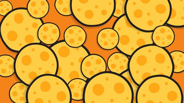 Swiss cheese pattern, suitable for backgrounds, designs, and concepts related to food or art.