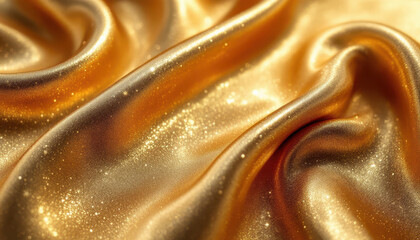 Lustrous Golden Fabric with Natural Light in Candid Photography Style