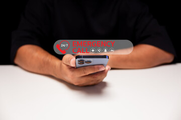 A person holding a smartphone with an 