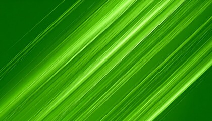 Abstract green background features luminous diagonal lines that create a dynamic sense of movement, with varying shades