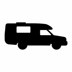 Obraz premium Scalable vector graphic illustration of a campground rv hookup icon for svg