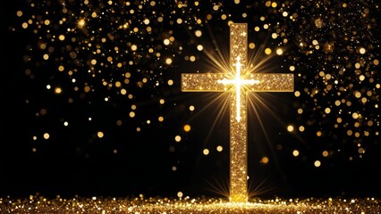 十字架, 神, チャーチ, 宗教の, イースター, 神聖な, スピリチュアリティ,クリスマス, 星, 光, 夜, 休日, 空間, 星の多い, マジック, 
