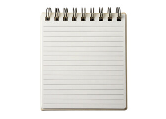 Notepad page isolated  on white background
