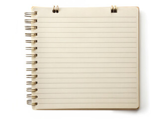 Notepad page isolated  on white background