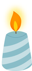 illustration of a burning candle