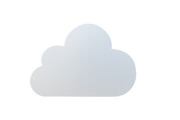 Cloud icon representing data computing, online storage, web technology, network, and weather forecasting