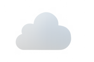 Cloud icon representing data computing, online storage, web technology, network, and weather forecasting