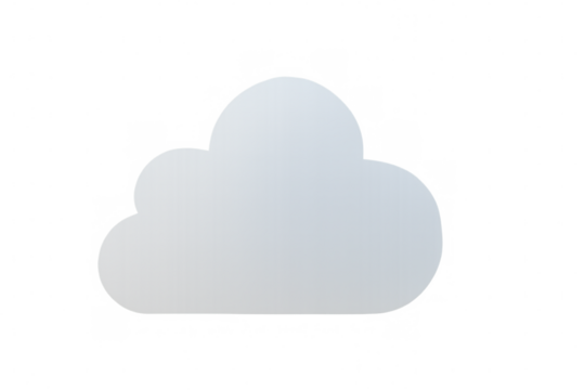 Cloud icon representing data computing, online storage, web technology, network, and weather forecasting