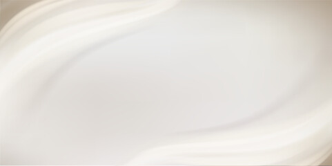 Minimalistic universal template in ivory tones with smooth texture and gentle gradients. Design fits perfectly for product presentations and 3D cosmetic mockups. 