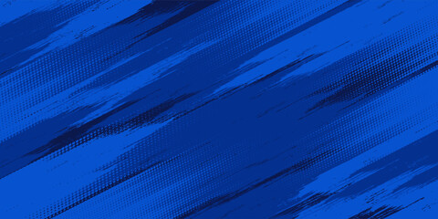 blue color pattern gradient grunge texture background. Dots pop art comics sport style vector illustration Abstract background dark blue with modern corporate concept