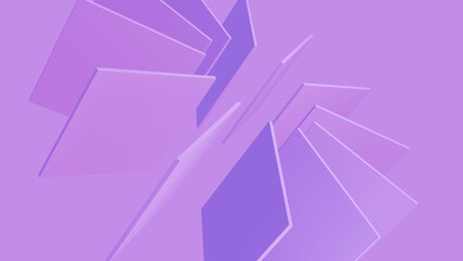 Purple 3d abstract geometric shape wallpaper background 4k