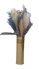 Ostrich Feather Decor Globe for Home Interiors — Elegant Decorative Piece Combining Natural Feathers and Modern Design. Perfect for Luxury Home Decor, Interior Styling, and Contemporary Art Displays. 