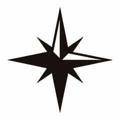 Obraz premium Abstract compass rose vector illustration for navigation directional design and iconography