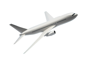 Airplane on transparent background. 3D illustration