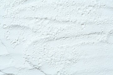 Texture of dry talcum powder as background, top view