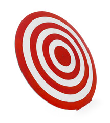 Obraz premium One round shooting target isolated on white