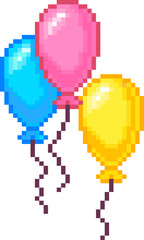 Balloons Pixel Art
