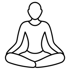 silhouette of a woman meditating