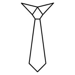 tie on white background
