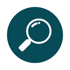 Hand drawn magnifying glass icon isolated on transparent background