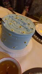 wedding cake with flowers,art, bakery, bakery., beautiful, beauty, birthday, bloom, blue, buttercream, cake, celebration, closeup, color, cream, daisy, decor, decoration, delicious, design, dessert, 
