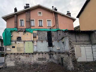 Chantier d&eacute;molition maison