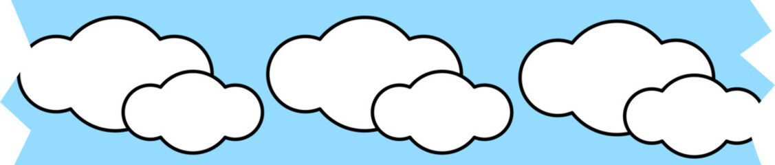 Clouds Washi Tape