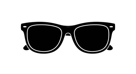 Fototapeta premium Stylish black eyeglasses on a plain background, perfect for fashion use