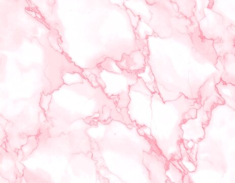 An abstract, repeating pattern displaying a soft, pink marble effect with fluid, vein-like lines on a bright white background