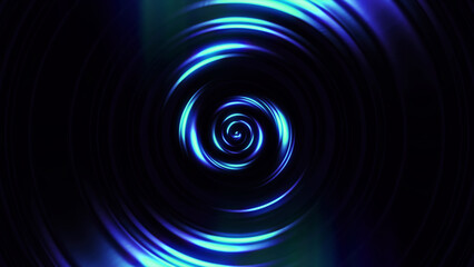 Glowing circular waves graphics background.