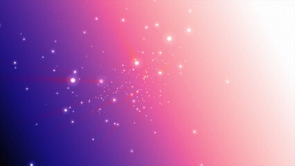 Fototapeta premium Gradient purple orange background with smooth particles effect